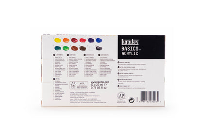 Liquitex Basics Acrylic Set - 12x22ml