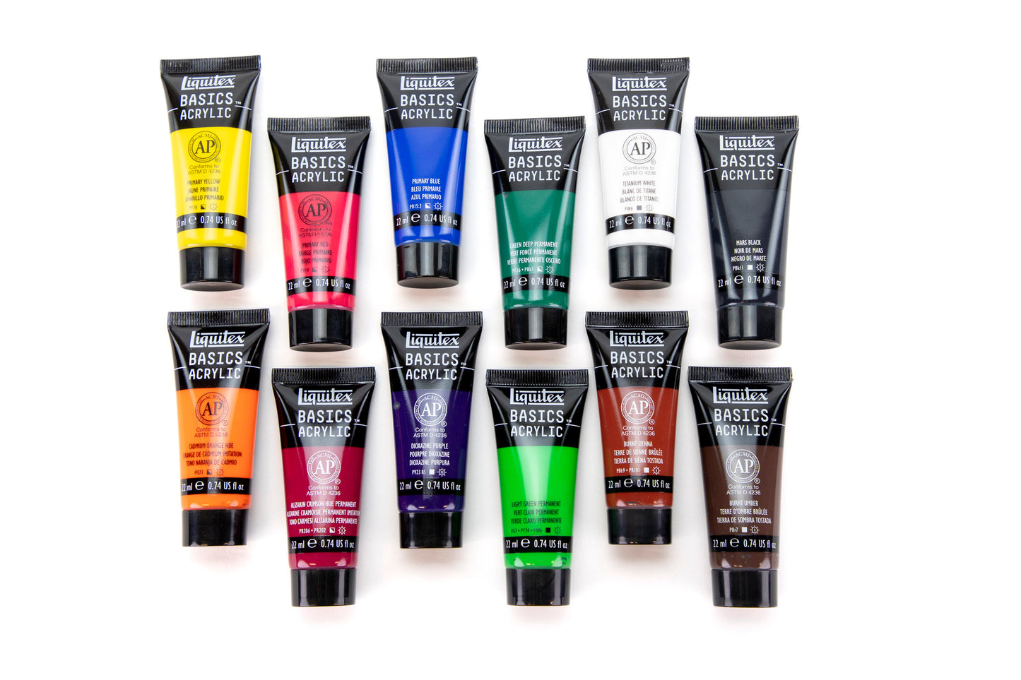 Liquitex Basics Acrylic Set - 12x22ml