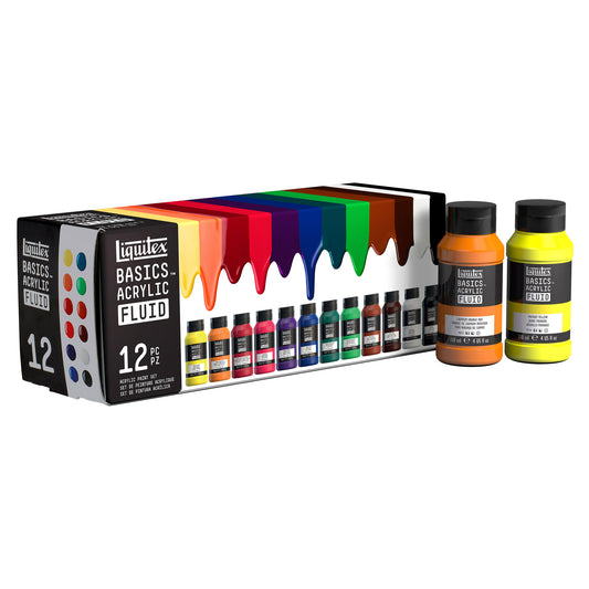 LIQUITEX Basics Fluid Acrylic Set 12x118ml