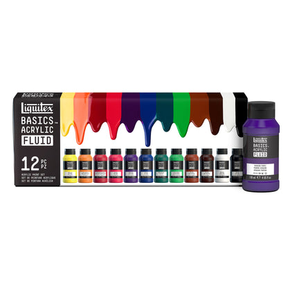 LIQUITEX Basics Fluid Acrylic Set 12x118ml