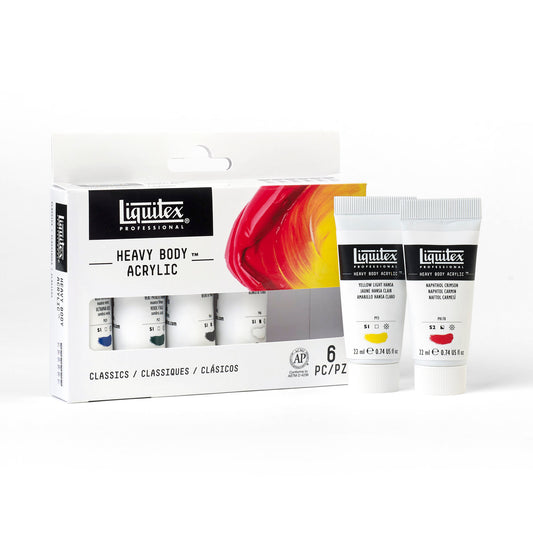 Liquitex Professional Heavy Body Acrylic Set - 6x22ml - Classics