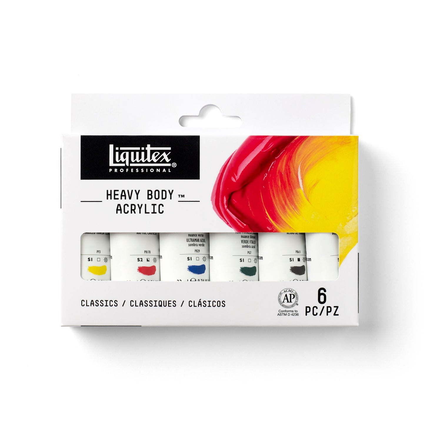 Liquitex Professional Heavy Body Acrylic Set - 6x22ml - Classics