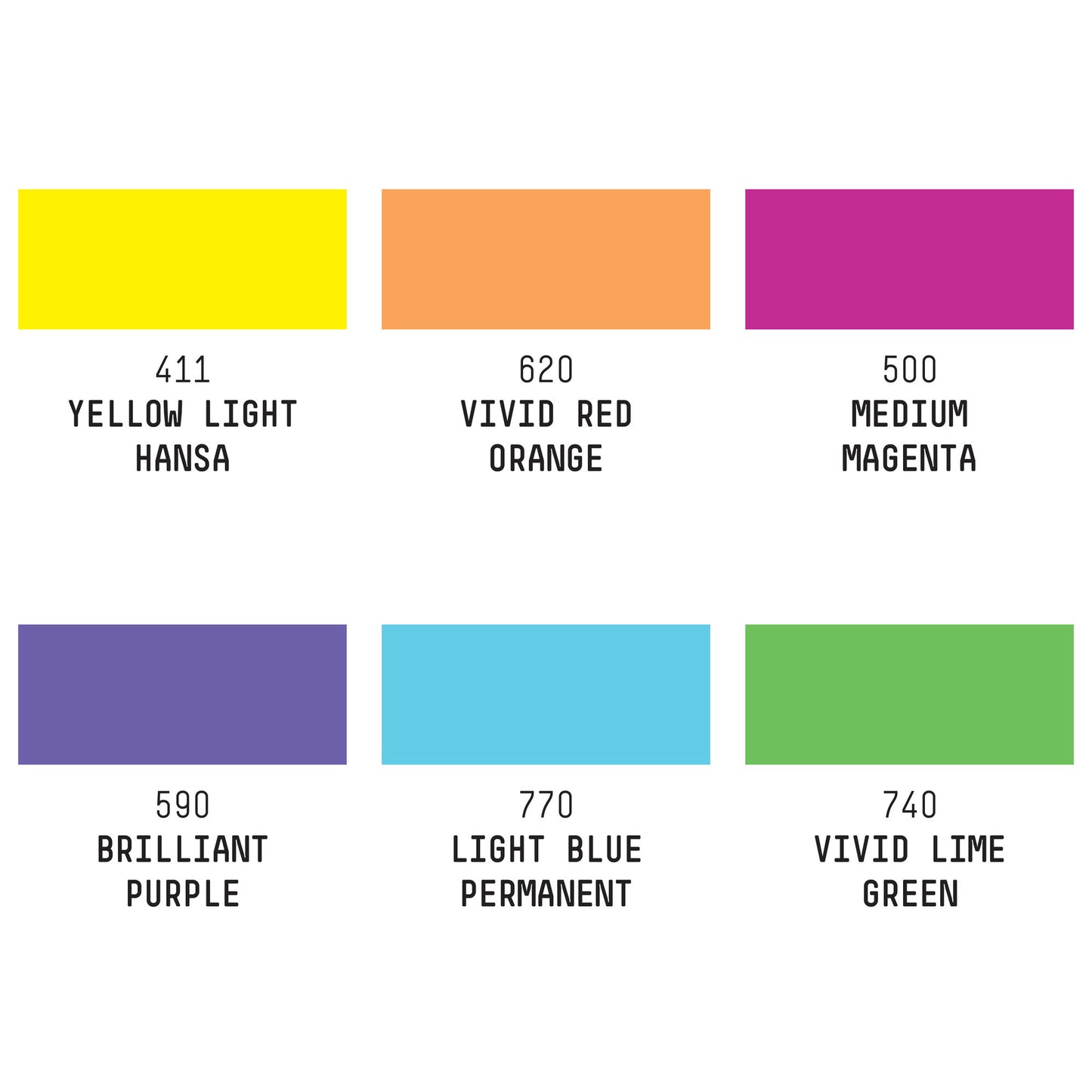 Liquitex Professional Heavy Body Acrylic Set - 6x22ml - Vibrants