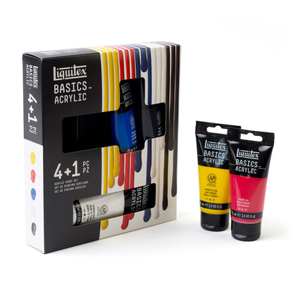 Liquitex Basics Acrylic Set - 4x75ml, 118ml White - Essentials