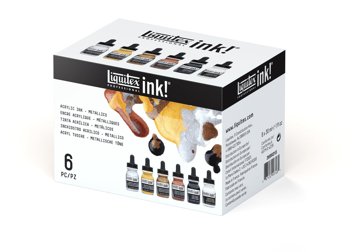 LIQUITEX, LX ACRYLIC, PROFESSIONAL ACRYLIC INK, SET