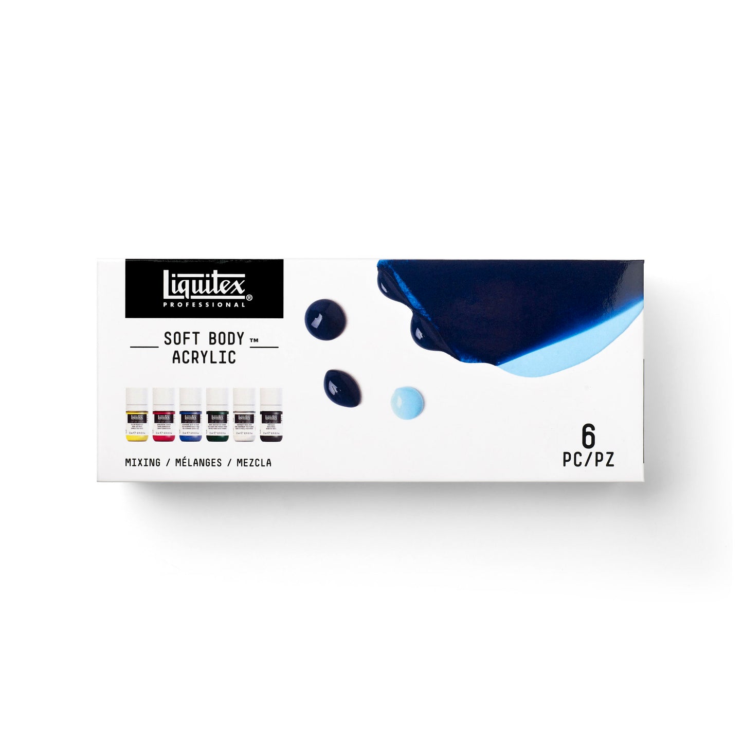 Liquitex Professional Soft Body Acrylic Set - 6x22ml - Mixing