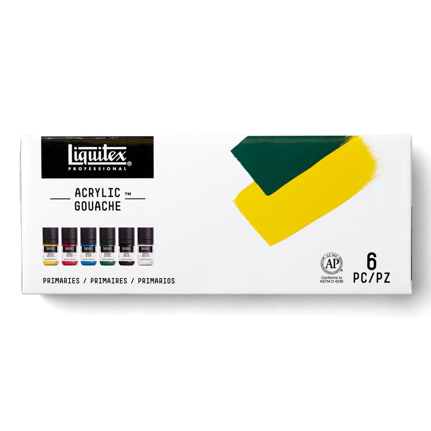 Liquitex Professional Acrylic Gouache 6X22ml Set -Primaries