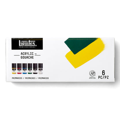 Liquitex Professional Acrylic Gouache 6X22ml Set -Primaries
