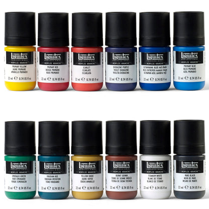 Liquitex Professional Acrylic Gouache 12X22ml Set - Essentials