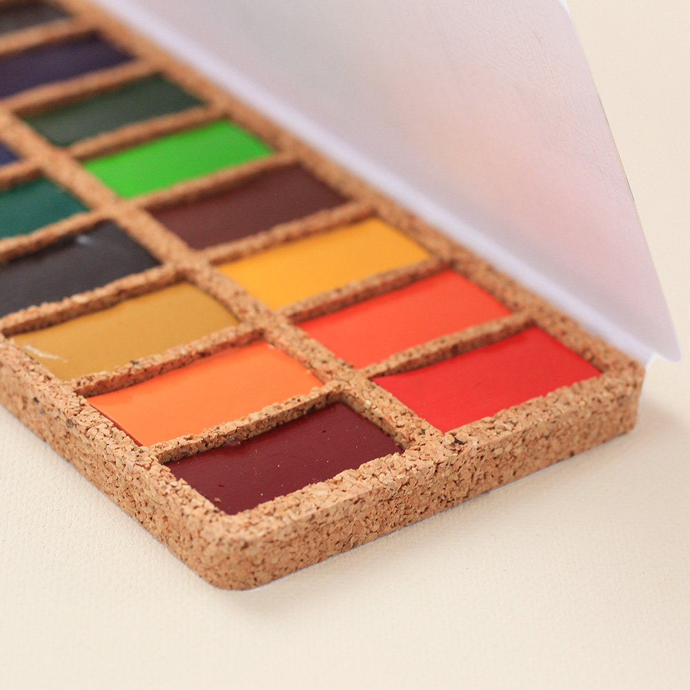 Viviva Watercolour Pan Set - Original 16 Colours