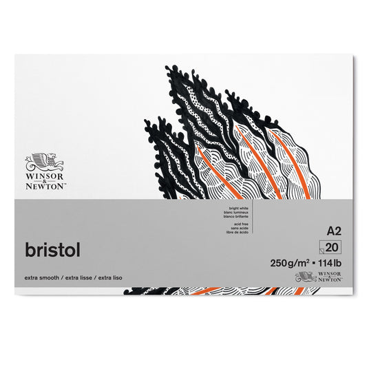 Winsor & Newton Bristol Pad - 250gsm - A2 (Pack or 3)