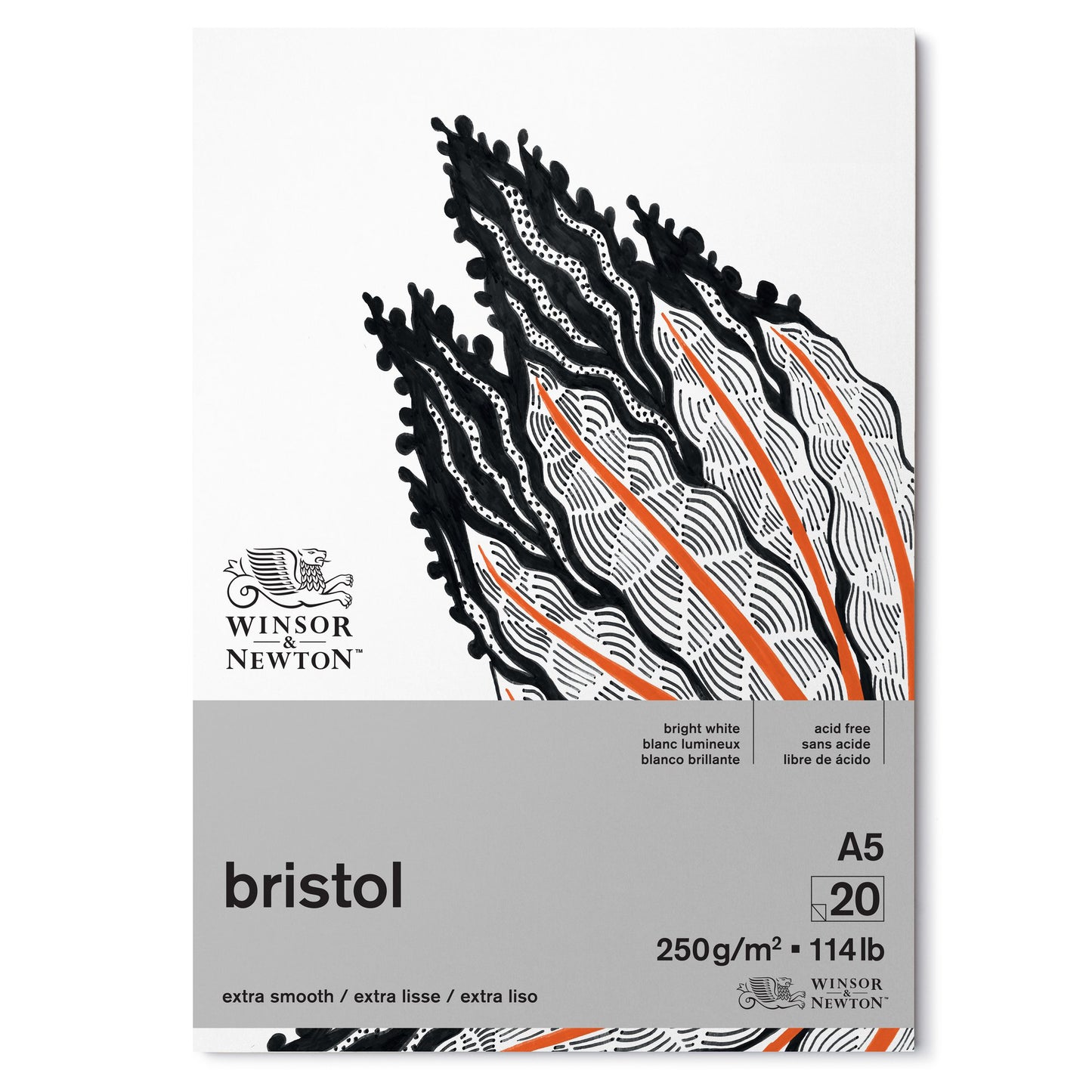 Winsor & Newton Bristol Pad - 250gsm - A5 (Pack or 6)