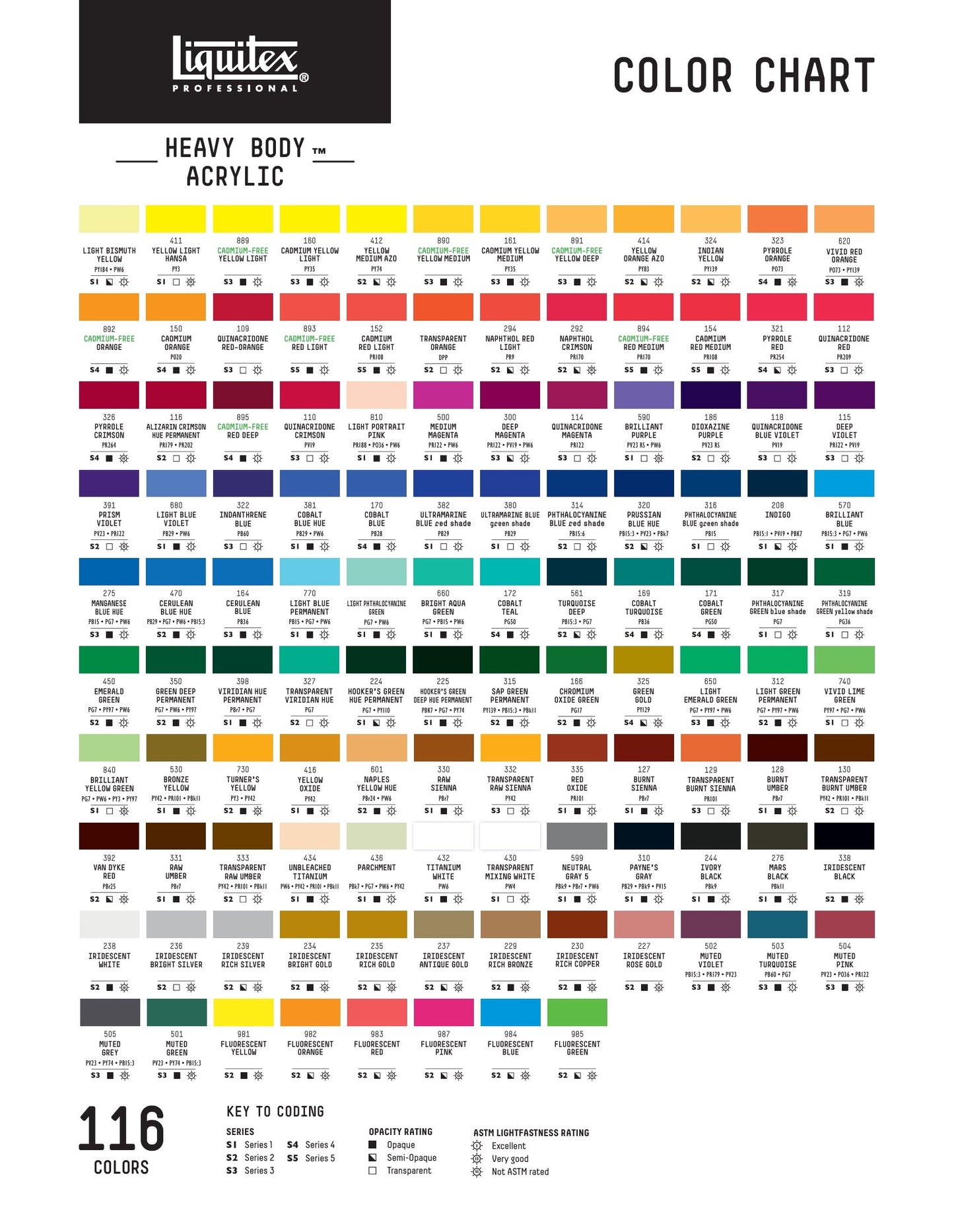 Heavy Body Acrylic, 59ml Tube